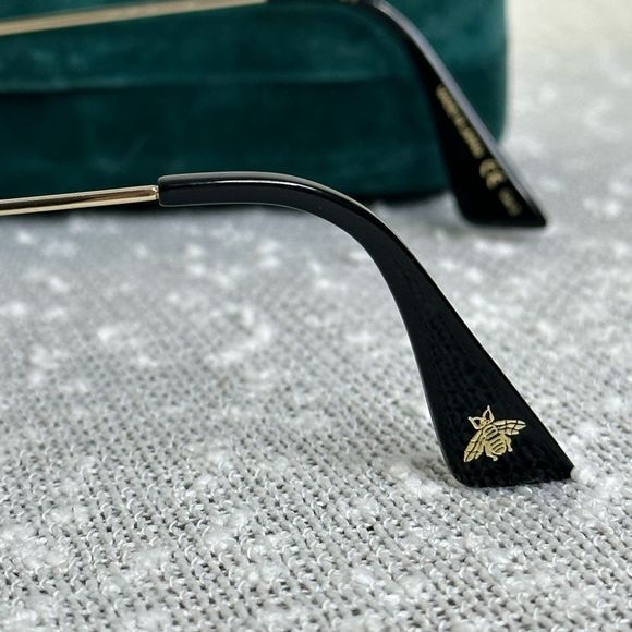 Gucci GG0062S-001 57mm Black Aviator Sunglasses with Case